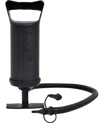 Inflador Manual Doble Acción Avenli Camping Piletas Negro