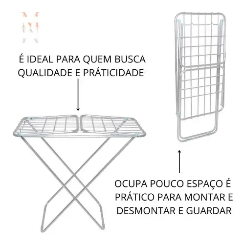 Tender Maxeb De Pie Aluminio Extensible Con Alas Desplegables Plata