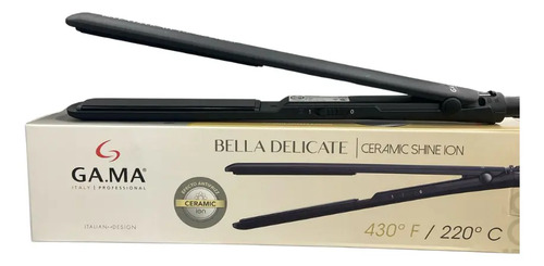 Planchita De Pelo Gama Bella Delicate Ceramic Shine Ion 220c Negro