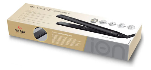 Planchita De Pelo Gama Bella Delicate Ceramic Shine Ion 220c Negro