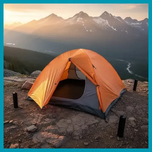 Carpa Iglu Tronador 4 Personas Impermeable Camping Trn4p Kushiro Naranja