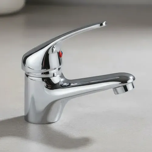 Griferia Lavatorio Kettle Monocomando Para Baño Con Flexibles Marca Gloa Cromo Brillante