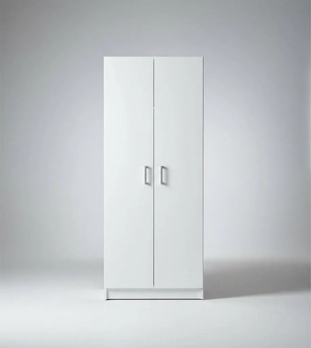 Mueble Escobero Multiuso Platinum 2 Puertas 4 Estantes Blanco
