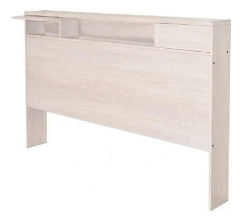 Respaldo De Cama 2 Plazas Platinum Armado Color Gris Andino Gris Andino