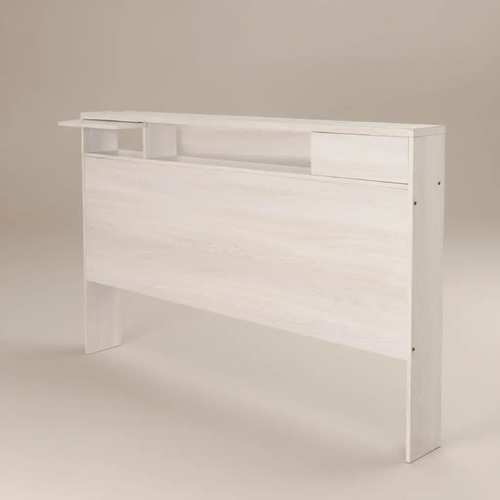 Respaldo De Cama 2 Plazas Platinum Armado Color Gris Andino Gris Andino