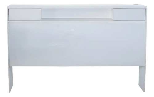 Respaldo 955 Con Gavetas Y Estante Para 2 Plazas Color Blanco