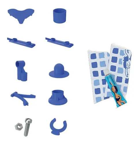 Pileta Pelopincho Mod.1043 2800 Litros 270 X 160 X 65 Azul Geométrico