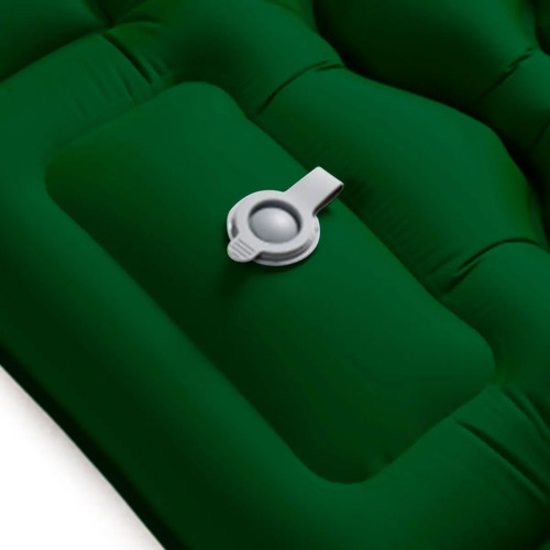Colchoneta Camping Ultraliviana Con Almohada C/inflador Verde