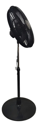 Ventilador De Pie King-house Silencioso Con 3 Aspas Y Bajo Consumo 50.8 Cm 50hz Negro Plástico