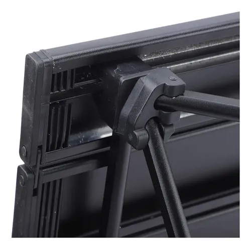 Mesa Camping Plegable Kushiro 68x46x47 Alumino Negra C/bolso Negro