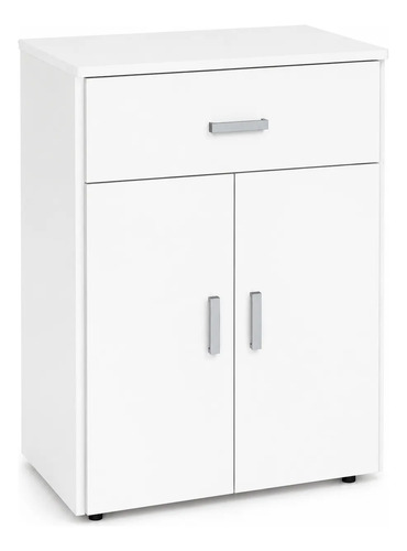 Mesa Para Microondas Con Cajon Platinum Blanca 2 Puertas Blanco