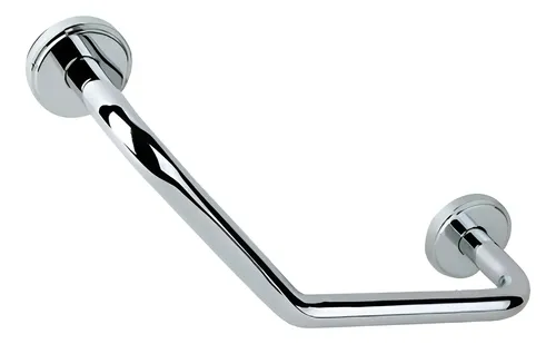 Agarradera Baño Gloa Angular Seguridad Acero 45cm Acero