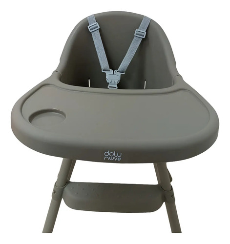 Silla De Comer Alta Para Bebé Dolu Nuve Baby Silla Dolu Gris