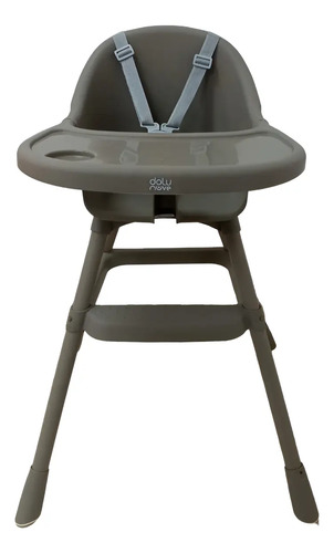 Silla De Comer Alta Para Bebé Dolu Nuve Baby Silla Dolu Gris