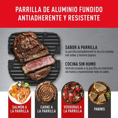 Freidora De Aire Moulinex Easy Fry & Grill 4,6l 8 Programas Color Gris 1500w