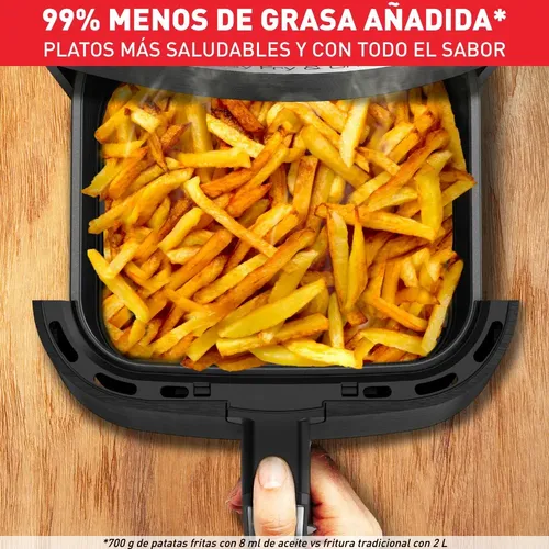 Freidora De Aire Moulinex Easy Fry & Grill 4,6l 8 Programas Color Gris 1500w