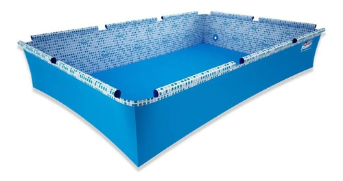 Pileta Pelopincho Mod.1030 1500 Litros 240 X 155 X 40 Azul Geométrico