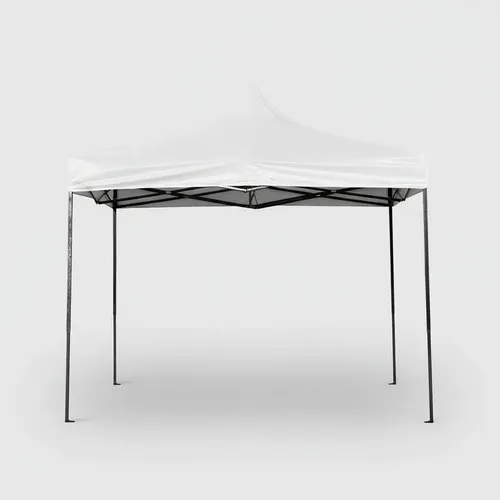 Gazebo Plegable Kushiro 3x3 M Tela Oxford Aprueba Agua/uv Blanco