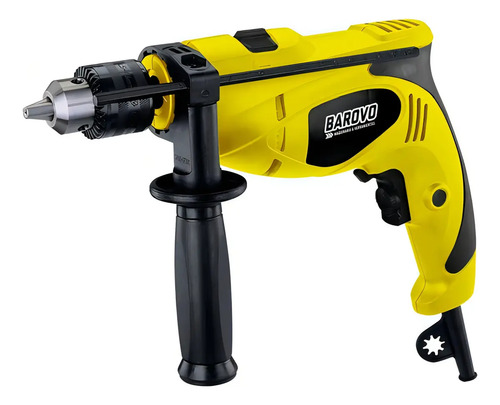 Taladro Percutor Atornillador 13mm 750w Mechas Puntas Maletin Barovo Amarillo