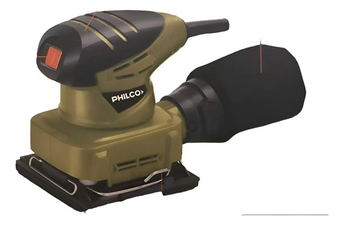 Lijadora Philco Orbital Lo181p 180w/bolsa Colectora/1 Lija Verde