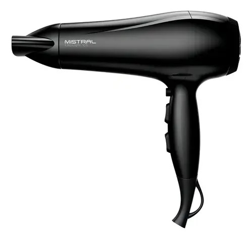 Secador Mistral Titanium Ion 2200w Gama Negro C/ Boquilla Negro