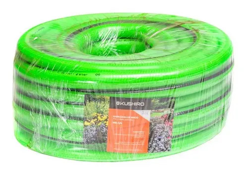 Manguera Riego 1 Rollo 25 Metros 3 Capas Kushiro Color Verde Lima