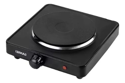 Anafe Sansei Ansn1cbp 1h 1000w Encendido Manual Negra