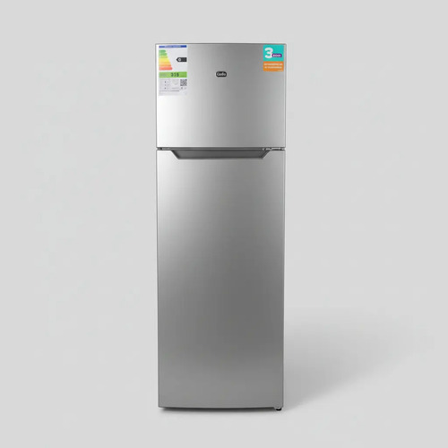 Heladera Gafa 252 Lts Plata C/freezer Ciclica Defrost Plateado