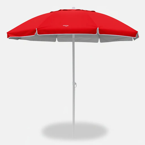 Sombrilla Para Playa Y Jardin 2 M Roja C/bolsa Rojo Lisa