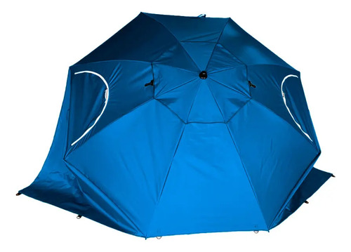 Sombrilla Carpa Playera Azul Reforzada 2 M Azul Lisa