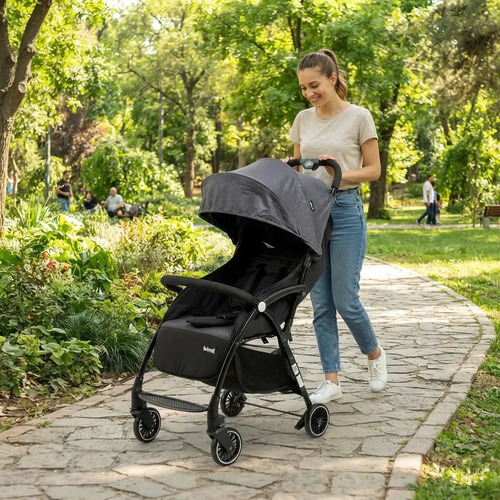 Cochecito Compacto Foldy Bebesit Gris Negro