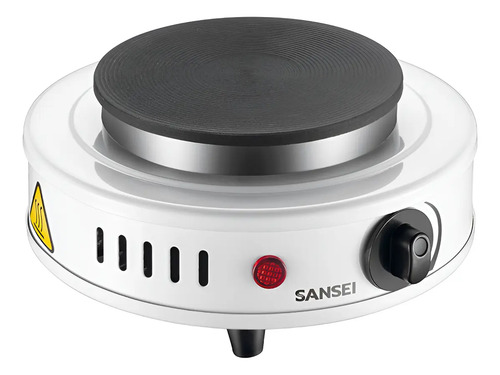 Anafe Sansei Ansn1mwn 1h 500w Encendido Manual Blanco Blanco