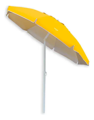 Sombrilla Vonne Amarilla 2,5 M Uv50+ Reclinable Con Funda Amarillo