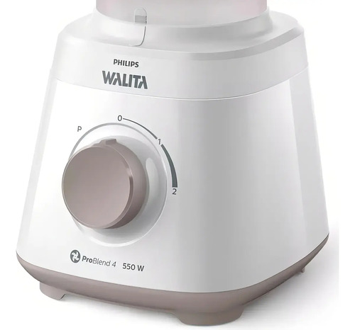Licuadora Philips Hr2129 2 Litros 550w Resistente Pica Hielo Blanco