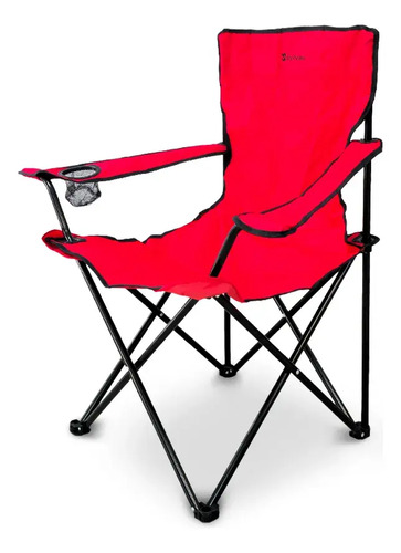 Sillon Plegable Director Con Apoyavaso Rojo Steelhome Rojo
