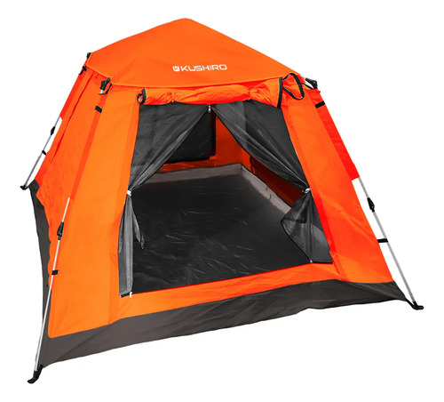 Carpa Talampaya Automática Para 4 Personas Autoarmable Naranja