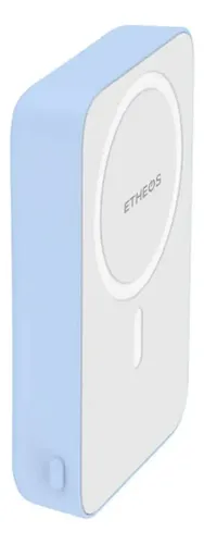 Cargador Portatil Magnetico Powerbank Etheos 10000mah Blanco