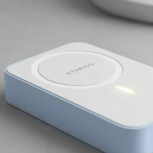 Cargador Portatil Magnetico Powerbank Etheos 10000mah Blanco