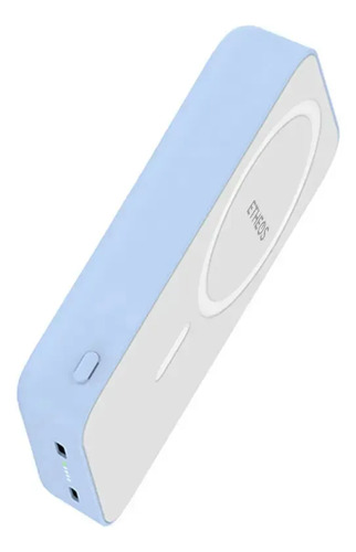 Cargador Portatil Magnetico Powerbank Etheos 10000mah Blanco