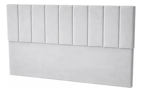 Respaldo De Cama Canelon King 200x120cm King-house Pana Gris