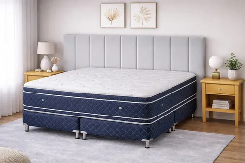 Respaldo De Cama Canelon King 200x120cm King-house Pana Gris