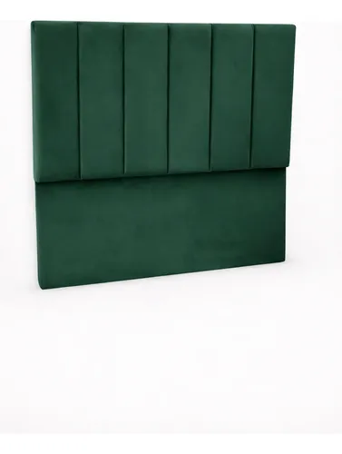 Respaldo De Cama Canelon 1 Plaza 100x120cm King-house Pana Verde