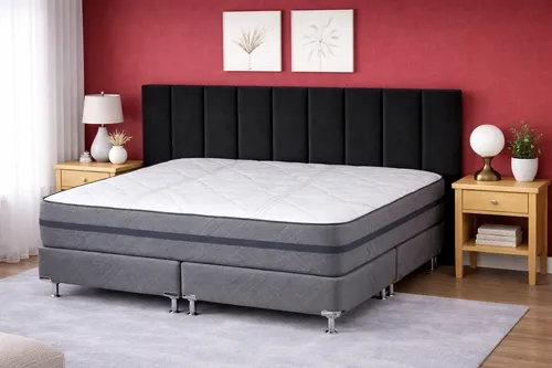 Respaldo De Cama Canelon King 200x120cm King-house Pana Negro