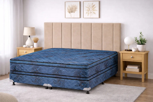 Respaldo De Cama Canelon Queen 160x120cm King-house Pana Beige