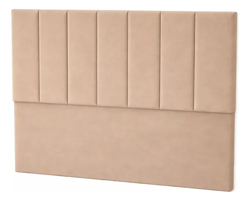 Respaldo De Cama Canelon Queen 160x120cm King-house Pana Beige