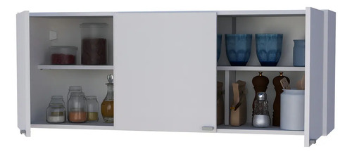 Mueble Alacena Orlandi 120 Cm Blanco 3 Puertas Cocina Melamina