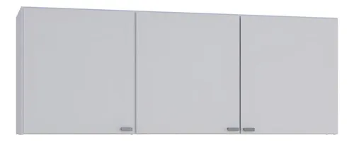 Mueble Alacena Orlandi 120 Cm Blanco 3 Puertas Cocina Melamina
