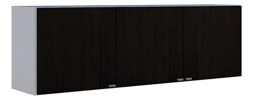 Alacena Cocina Orlandi 3 Puertas Organizador Estante Bla/wen Blanco/wengue