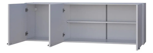Alacena Mueble Cocina Melamina Orlandi 1.40 Organizador Color Blanco 4021 3p