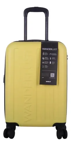 Valija Wander Original Wanderlust Resistente Y Ligera Amarillo Rígida